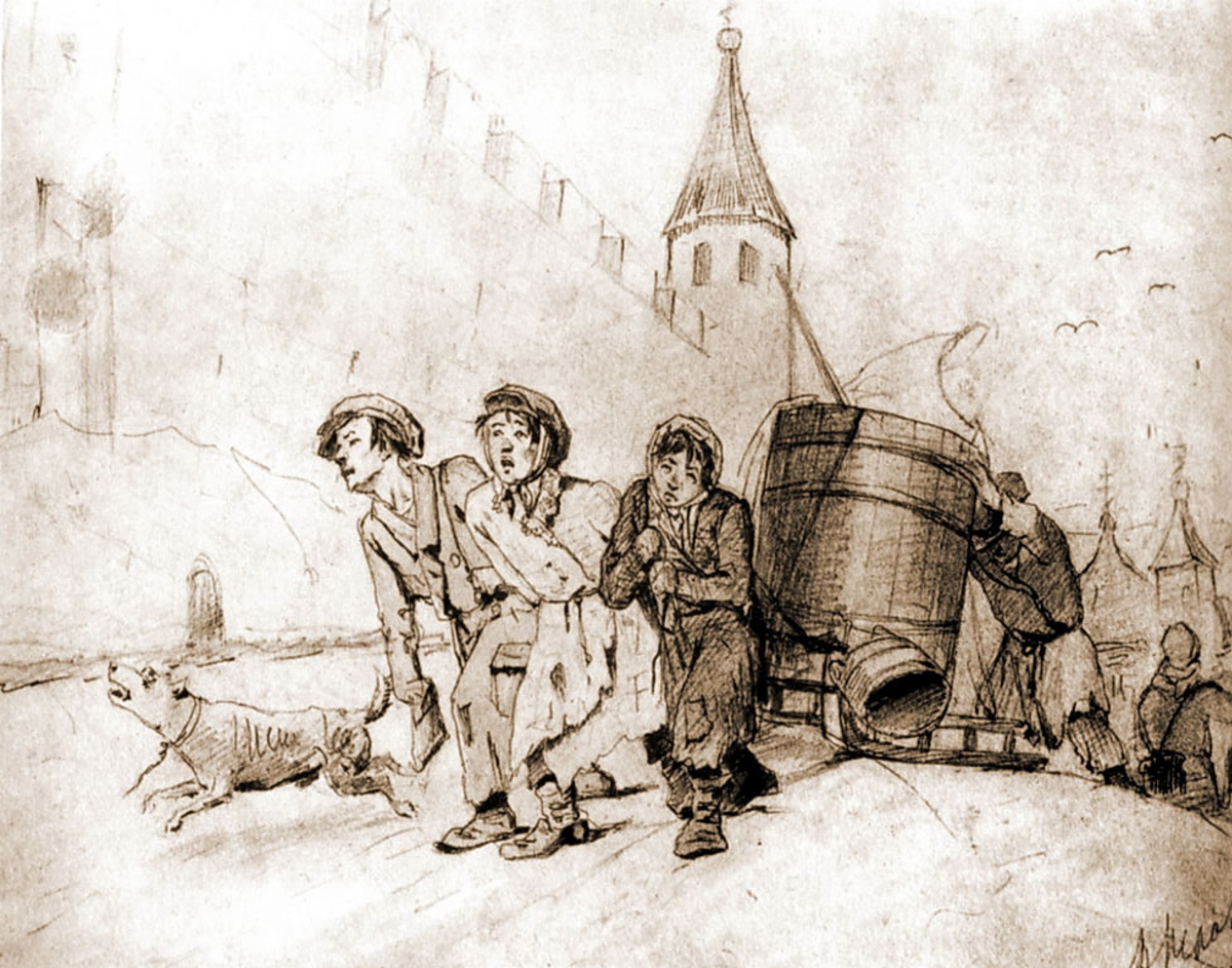 Эскиз к картине.