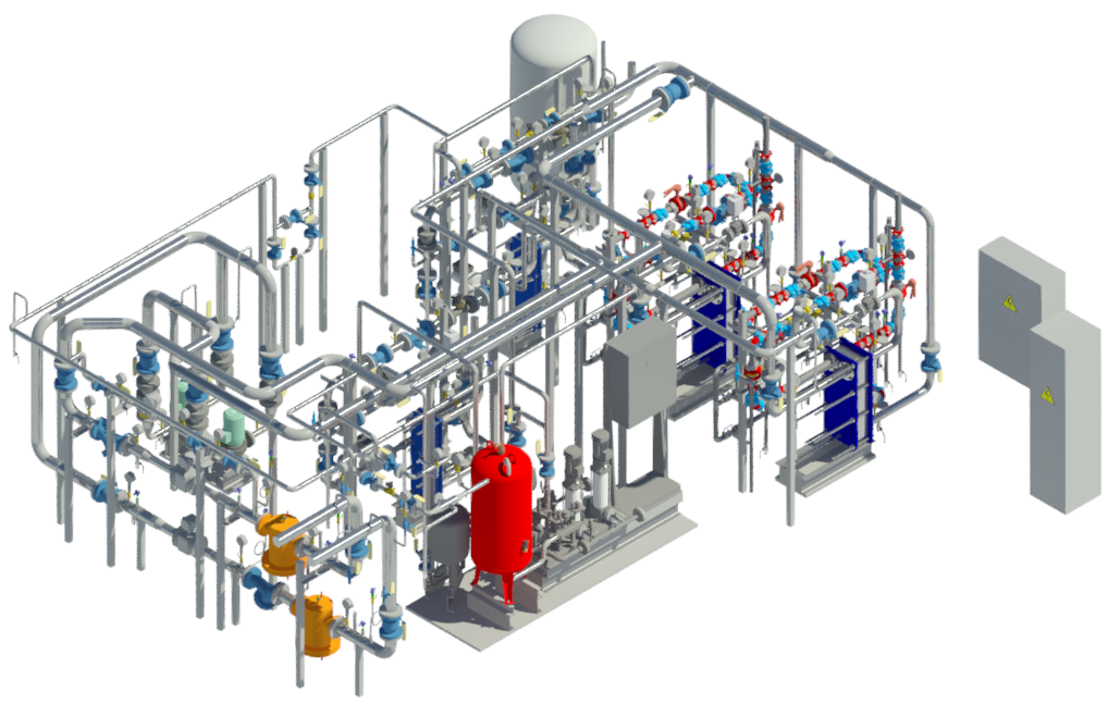 Модель ИТП, разработанная в Revit