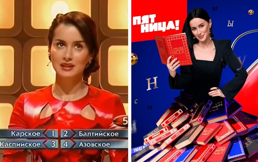    Фото: Тина Канделаки в шоу "Самый умный" на СТС и шоу "Умнее всех" на телеканале "Пятница!"