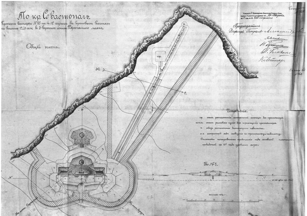Проект батареи №25 (потом 35-я батарея)