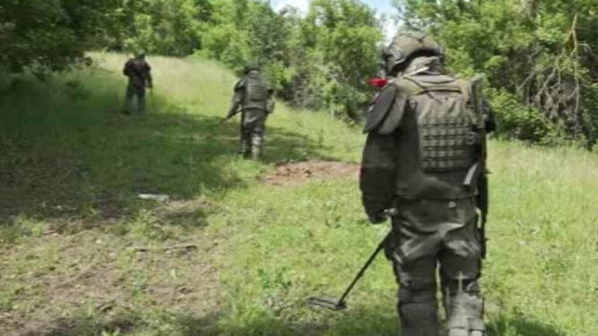    Расчистка курского приграничья