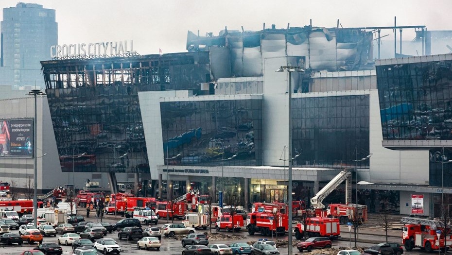    Последствия пожара в "Крокус сити холле" в Красногорске, 23 марта 2024 года. Автор фото: Вячеслав Прокофьев/ ТАСС