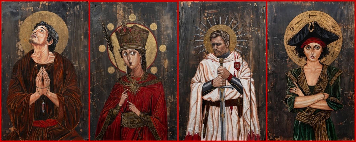 Официальные арты: брат Диас, Алекс или принцесса Алексия, Якоб из Торна, Батист