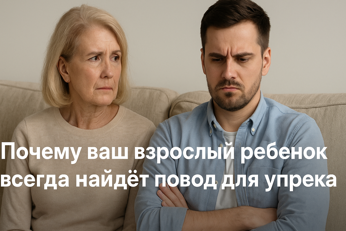 Даже если вы старались, как могли — взрослый ребёнок может прийти с упрёком. Один — за то, что вы всё решали за него. Другой — за то, что дали ему слишком много свободы. Что с этим делать? Понимать, не защищаться и говорить по-настоящему.