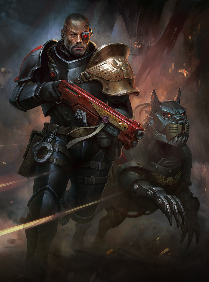 Портрет Соломона Антара и его фамильяра в игре