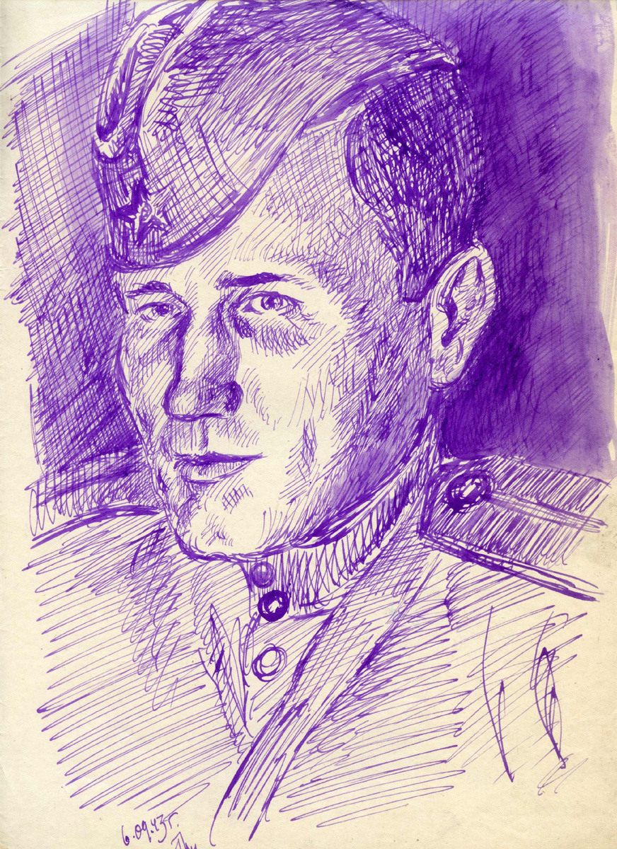 портрет сослуживца 1943 год
