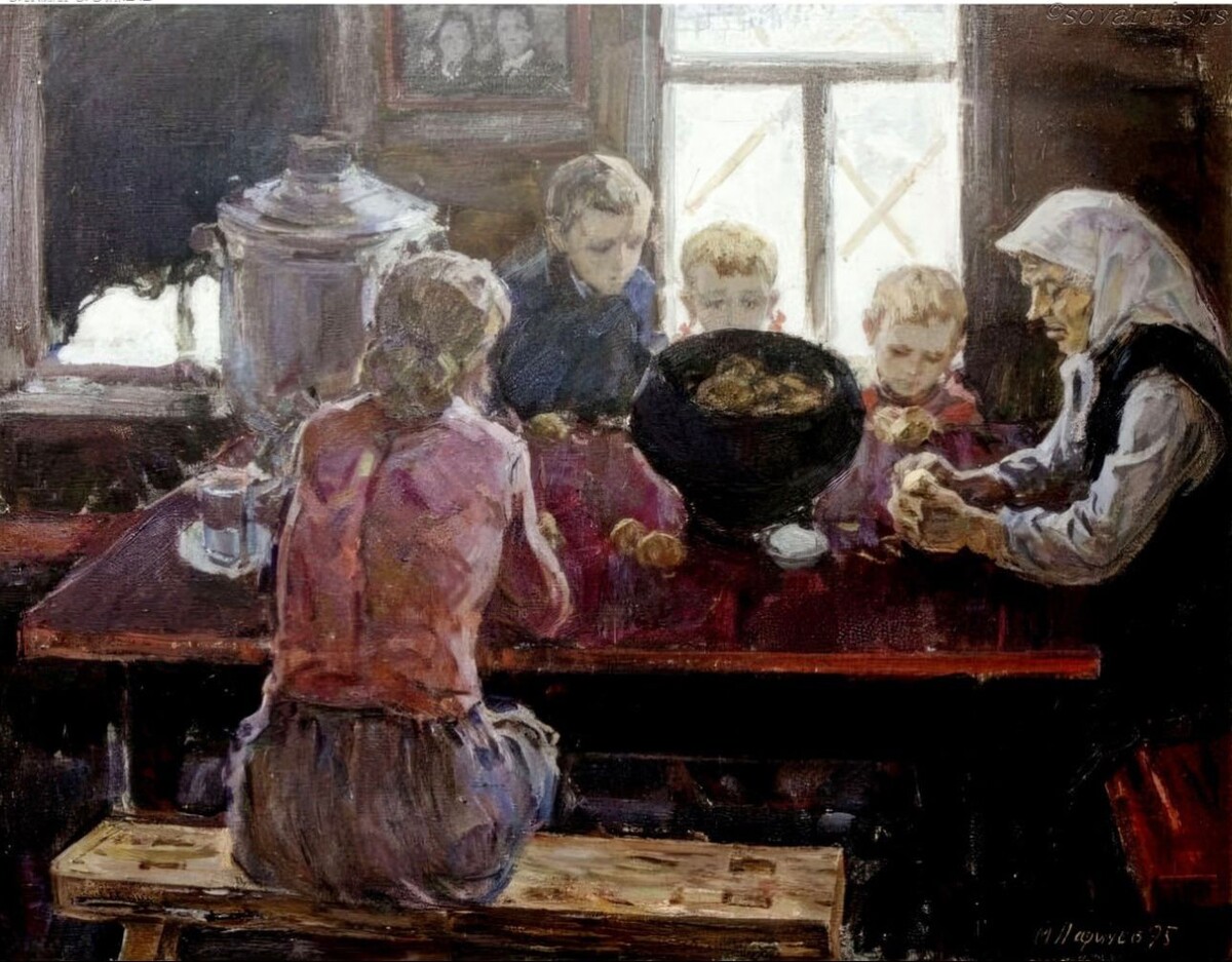 Михаил Ларичев. «В военную годину». 1975