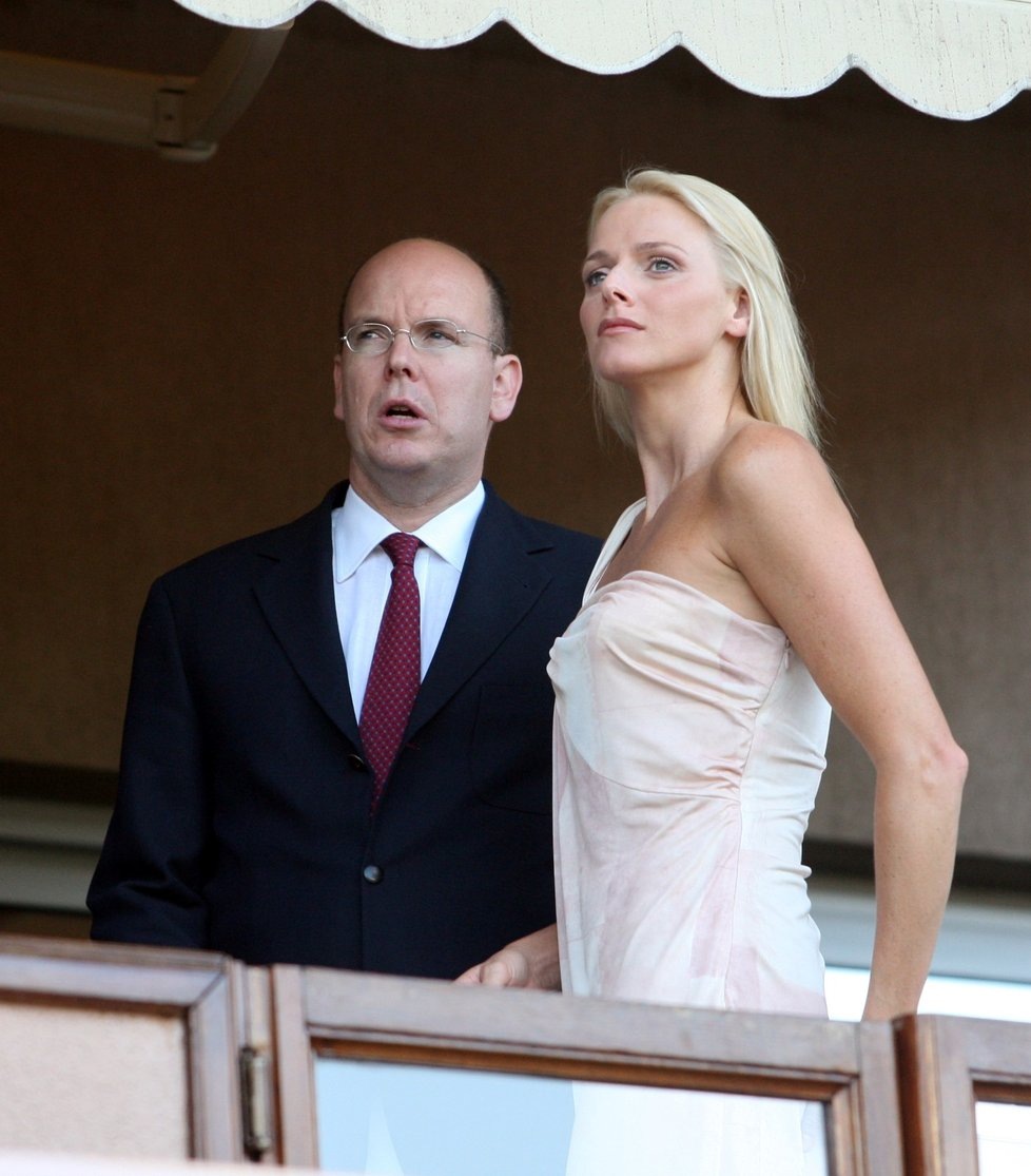 Принц Альберт и Шарлен Уиттсток в начале отношений