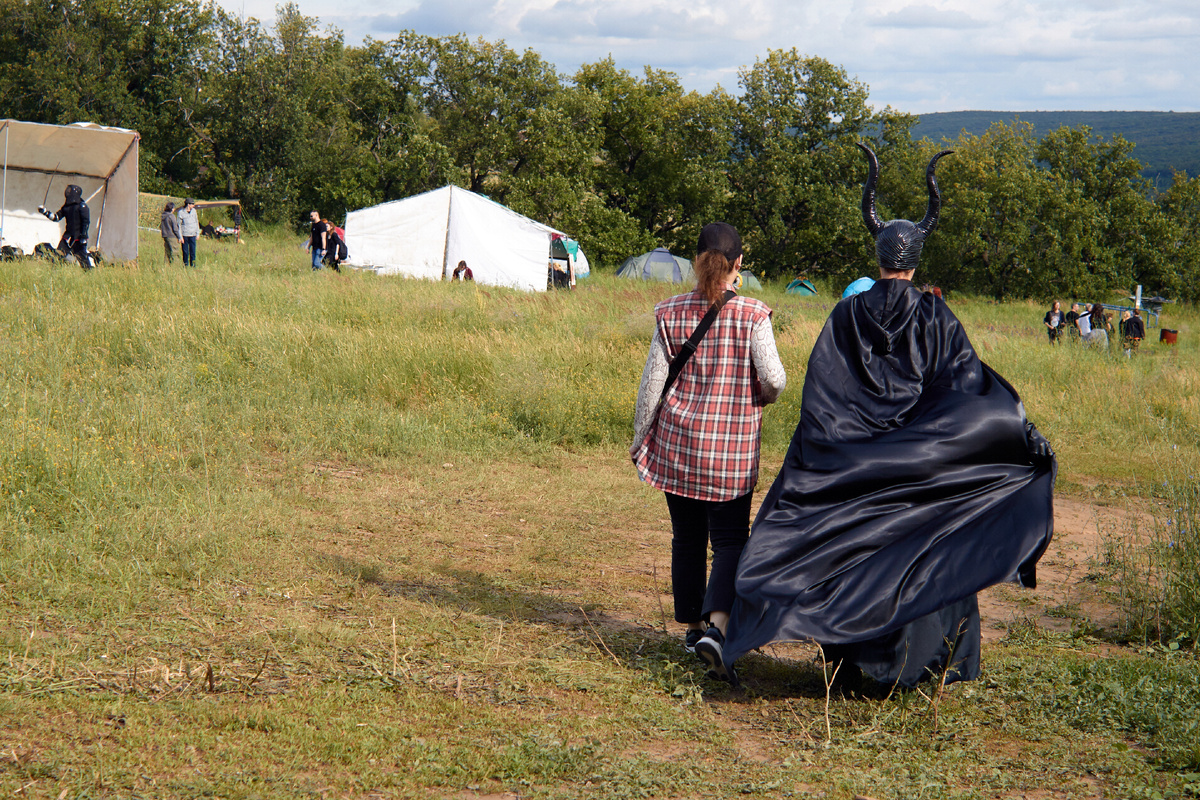 На фестивальной поляне