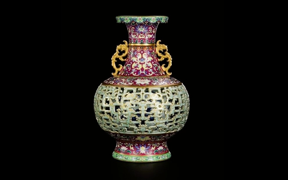 Сетчатая ваза Гарри Гарнера, XVIII век, Китай