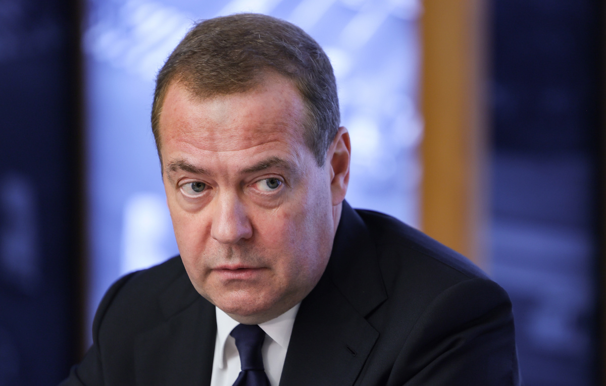    Заместитель председателя Совета безопасности РФ Дмитрий Медведев  Екатерина Штукина/POOL/ТАСС