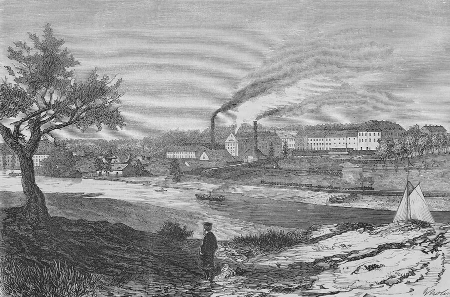 Первый завод Rörstrand в Стокгольме, около 1730 г.