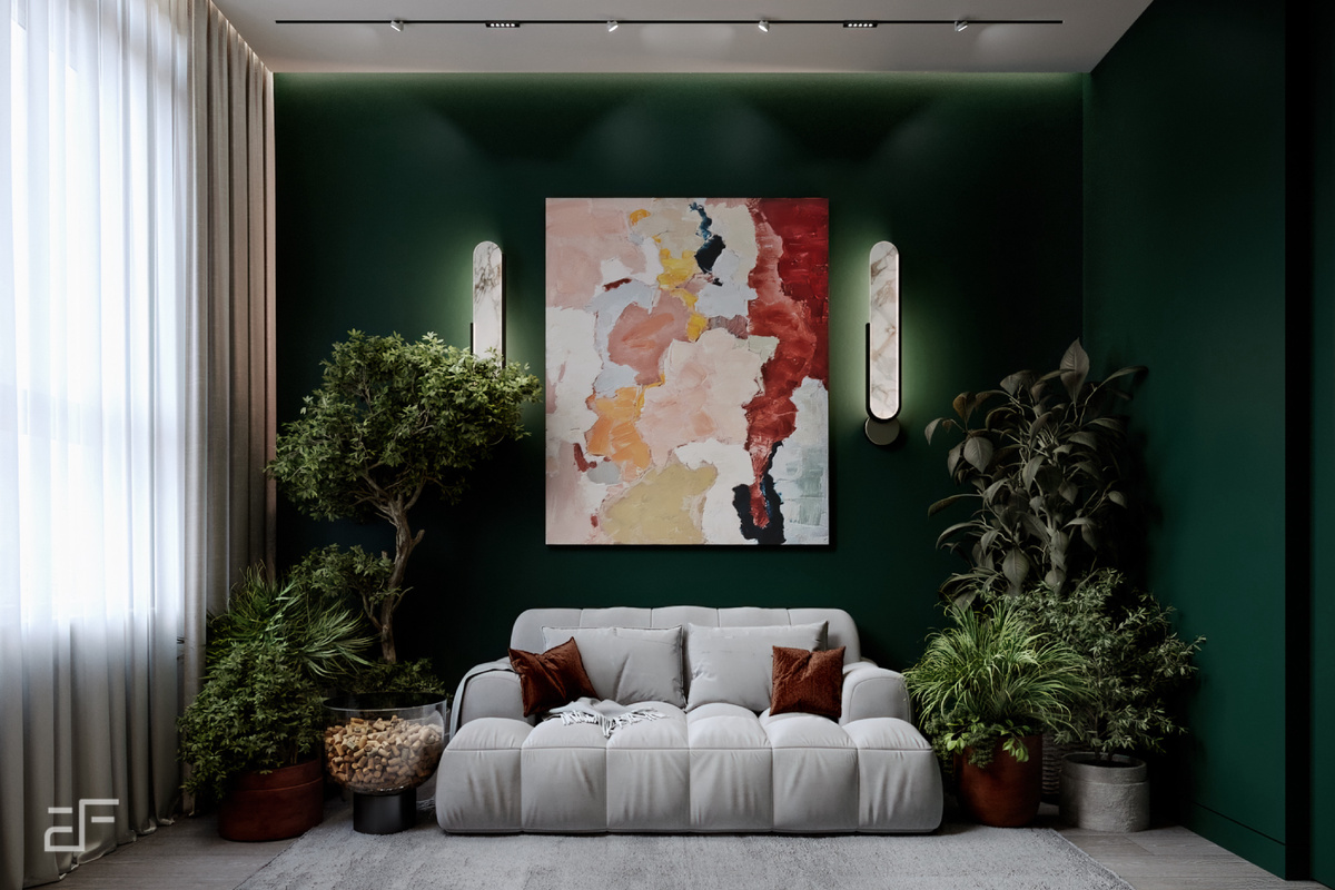 Дизайн рабочего кабинета в квартире: уют, вдохновение и свежесть природы