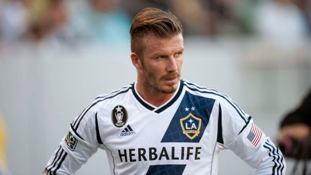 Дэвид Бекхэм на поле. Источник: Соцсети