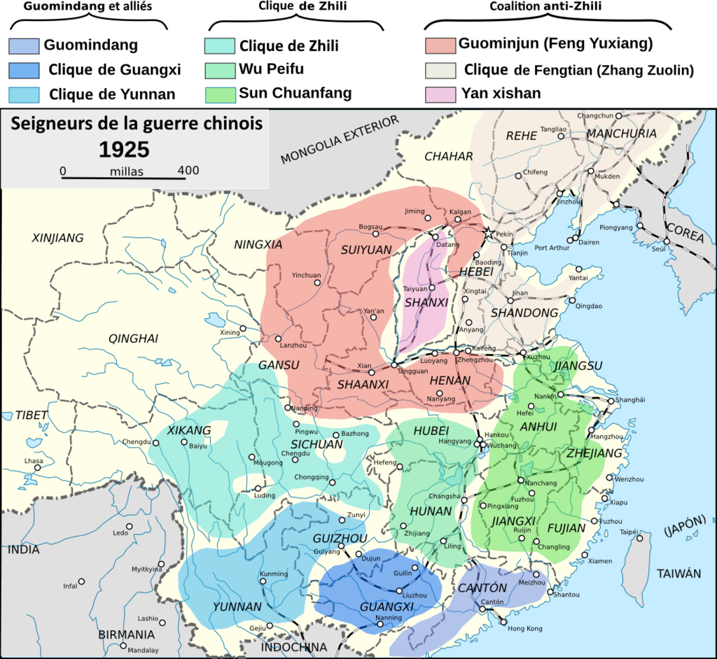 Положение сил по состоянию на 1925 год