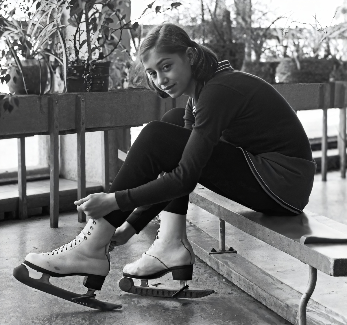 Елена перед выездом на тренировку. Источник: РИА Новости