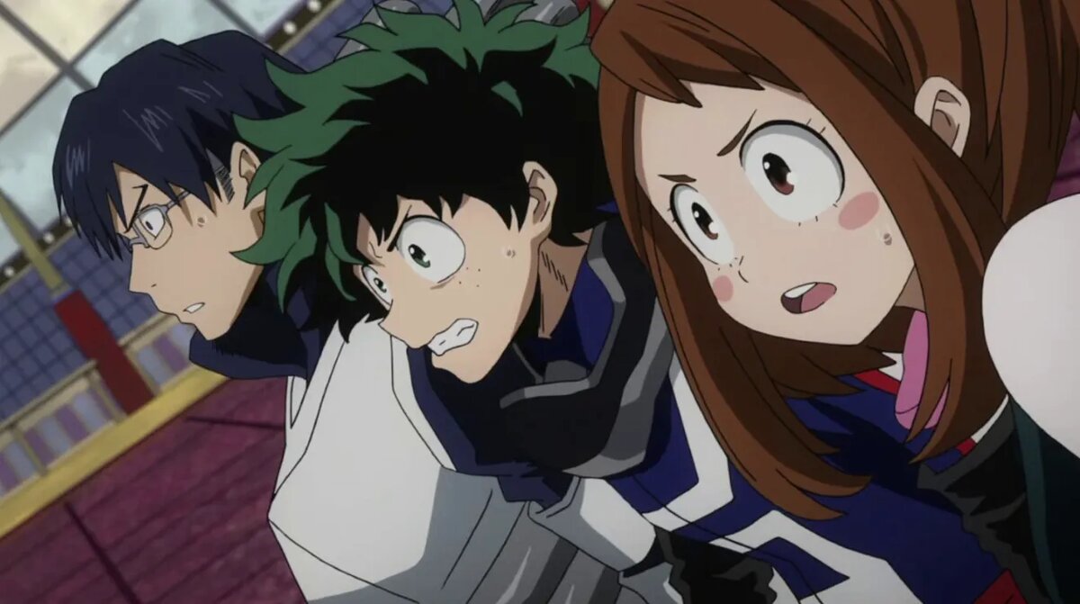 Кадр из аниме «Моя геройская академия»   📷