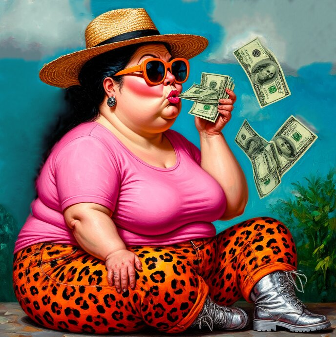 Женщина мечтала осязать бумажные деньги