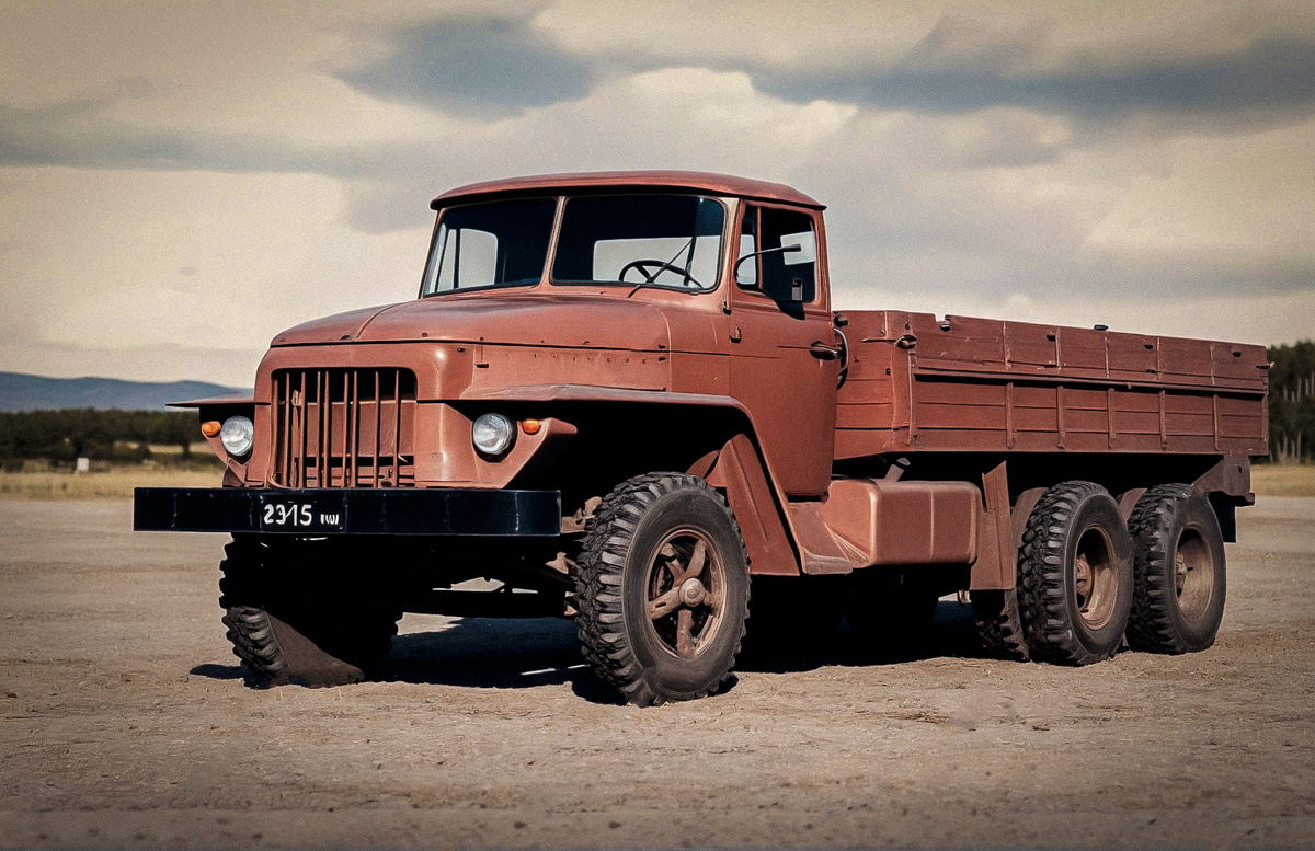 Урал-377М на двускатных шинах