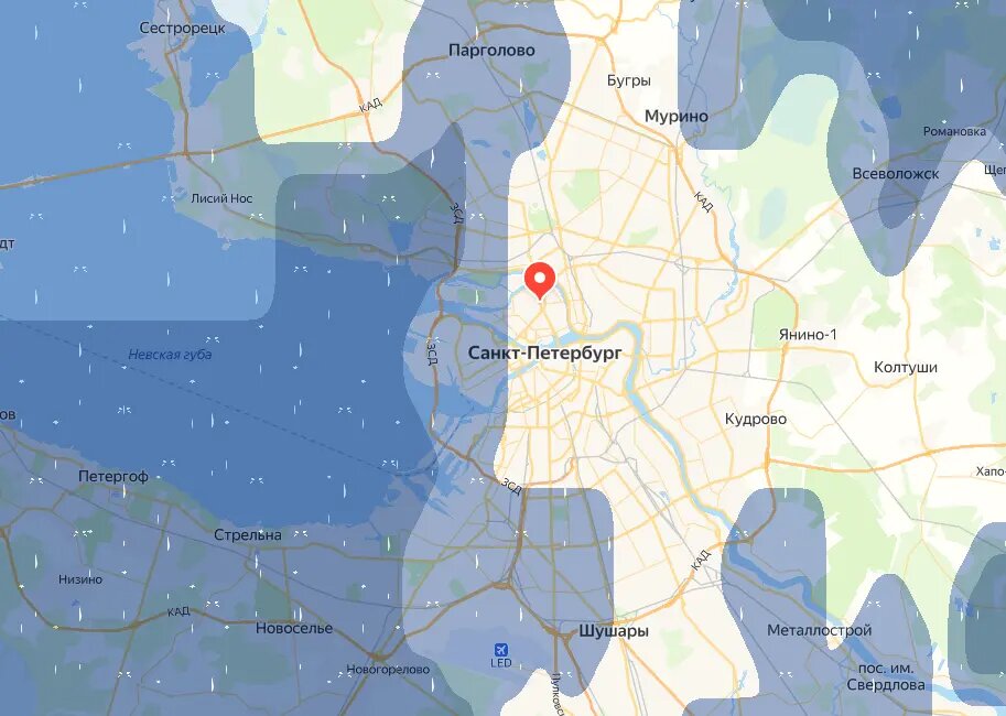    Погодная обстановка на 7.20. Фото: скрин Яндекс Погода