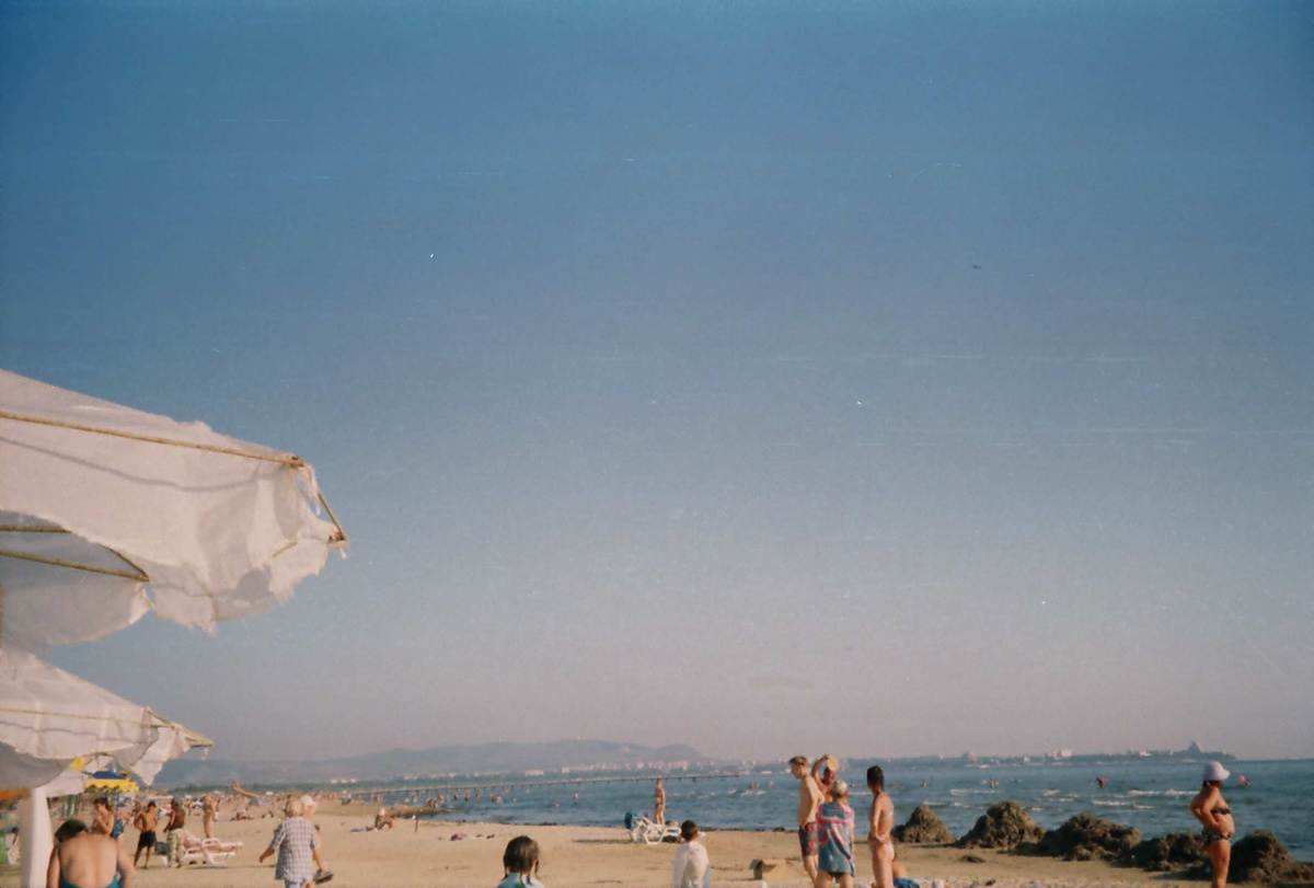 Анапа, пляж Джемете, судя по всему 2003 год