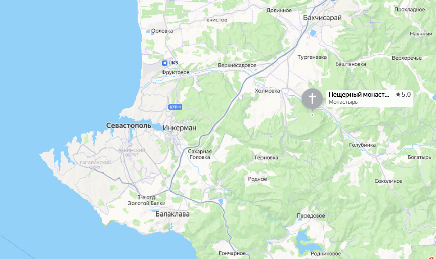 Но село Верхнесадовое относится к Нахимовскому району Севастополя.