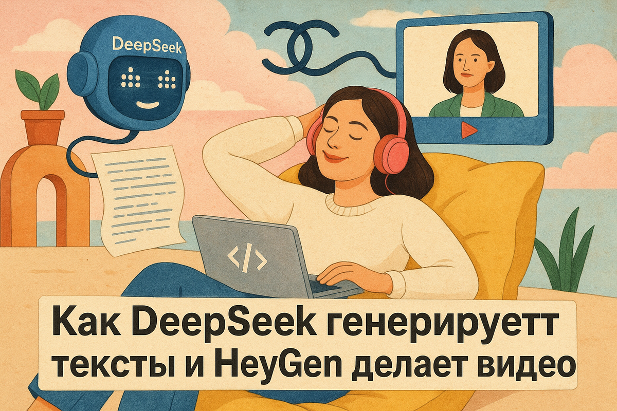 Как DeepSeek генерирует тексты и HeyGen делает видео