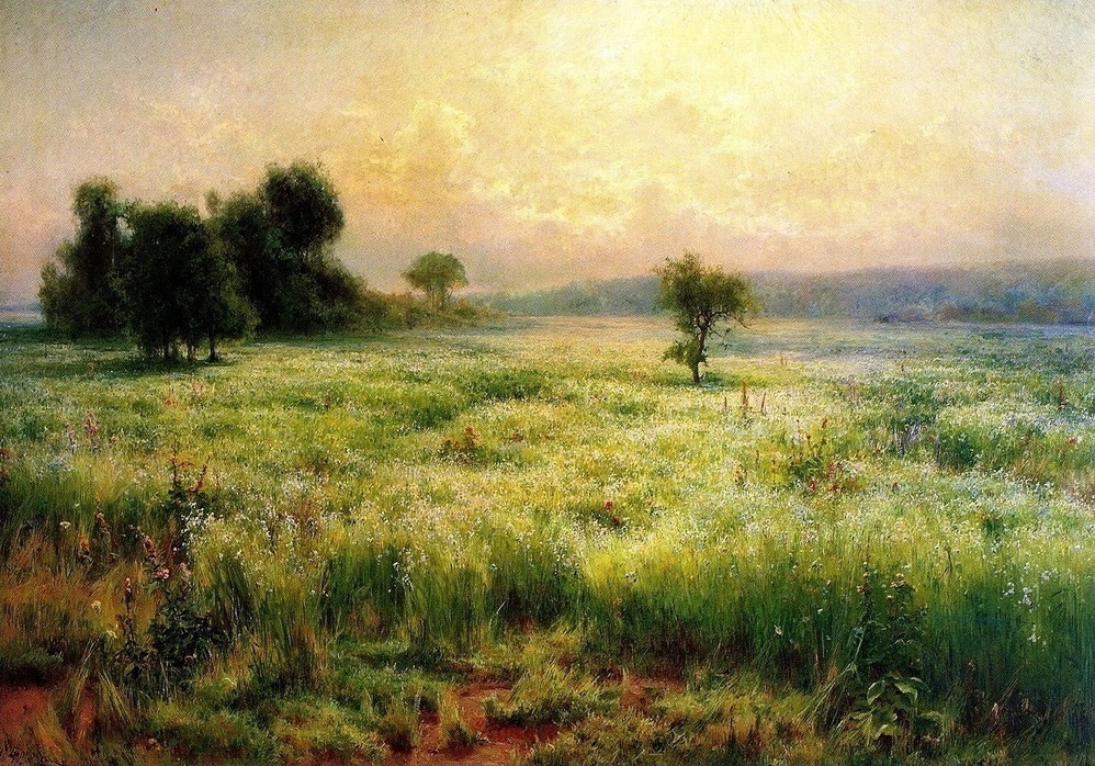М. Беркос. "Лён цветет", 1893 г.