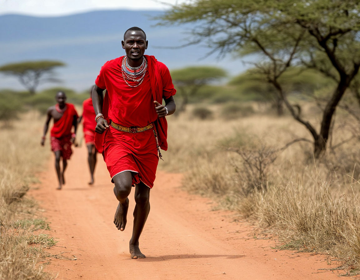Сейчас они в основном бегают в  типа шлёпанцах. Но техника как при беге босиком