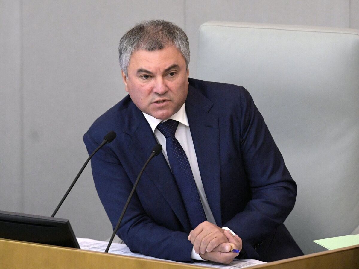    Председатель Государственной Думы РФ Вячеслав Володин на пленарном заседании Государственной Думы РФ. 16 октября 2018© РИА Новости / Владимир Федоренко