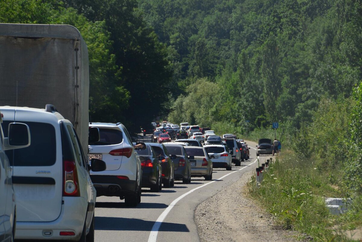 Пробки на существующей трассе А147