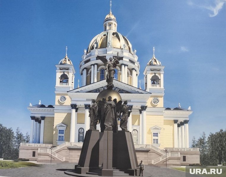 Композиция появится у входа в Христорождественский собор. Фото: Ольга Снопкова © URA.RU