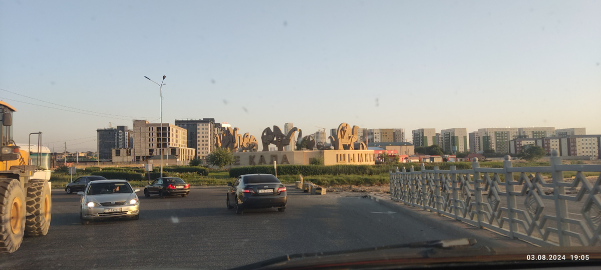 Шымкент, по пути в Узбекистан