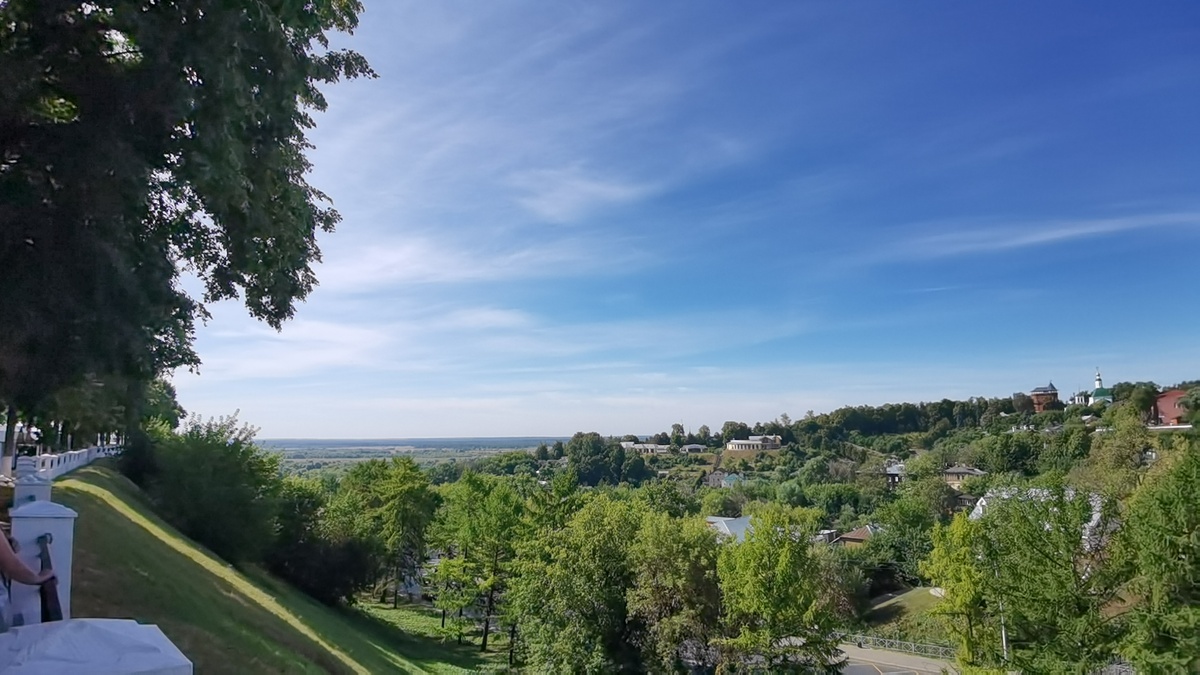 вид на Клязьму и Мост 850-летия Владимира фото из архива автора