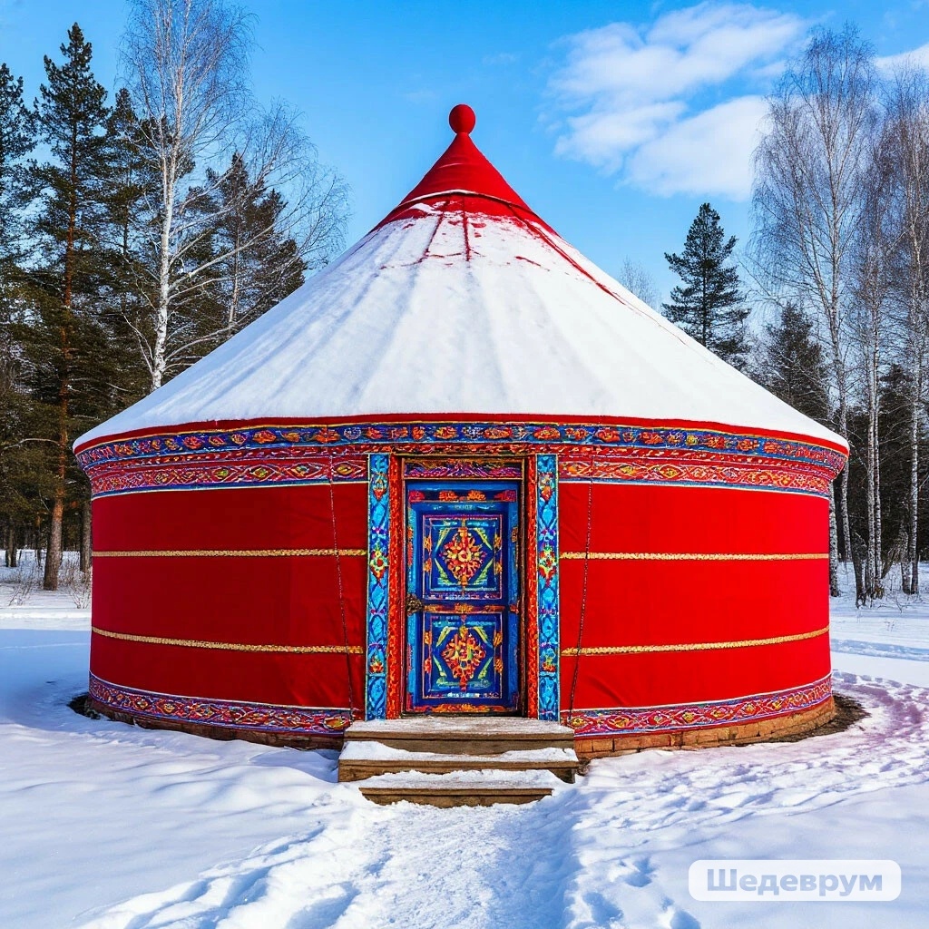 Юрта бурятов - версия Шедеврума. 