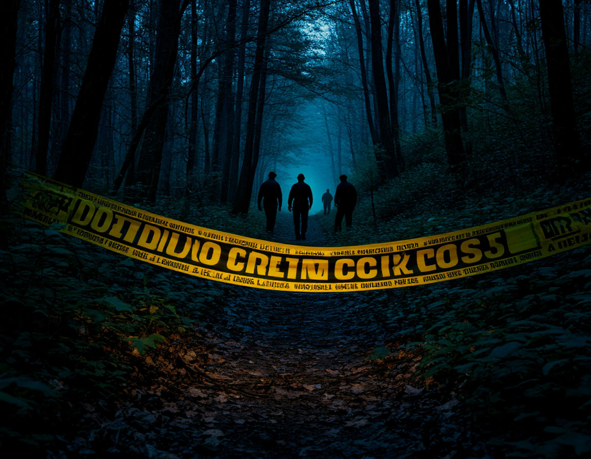 Художественная реконструкция. Место обнаружения первых улик, указывающих на исчезновение Кевина Джонсона.