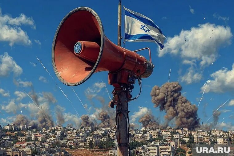 Иран ударил по офисному зданию в Израиле. Фото: Создано в Midjourney © URA.RU