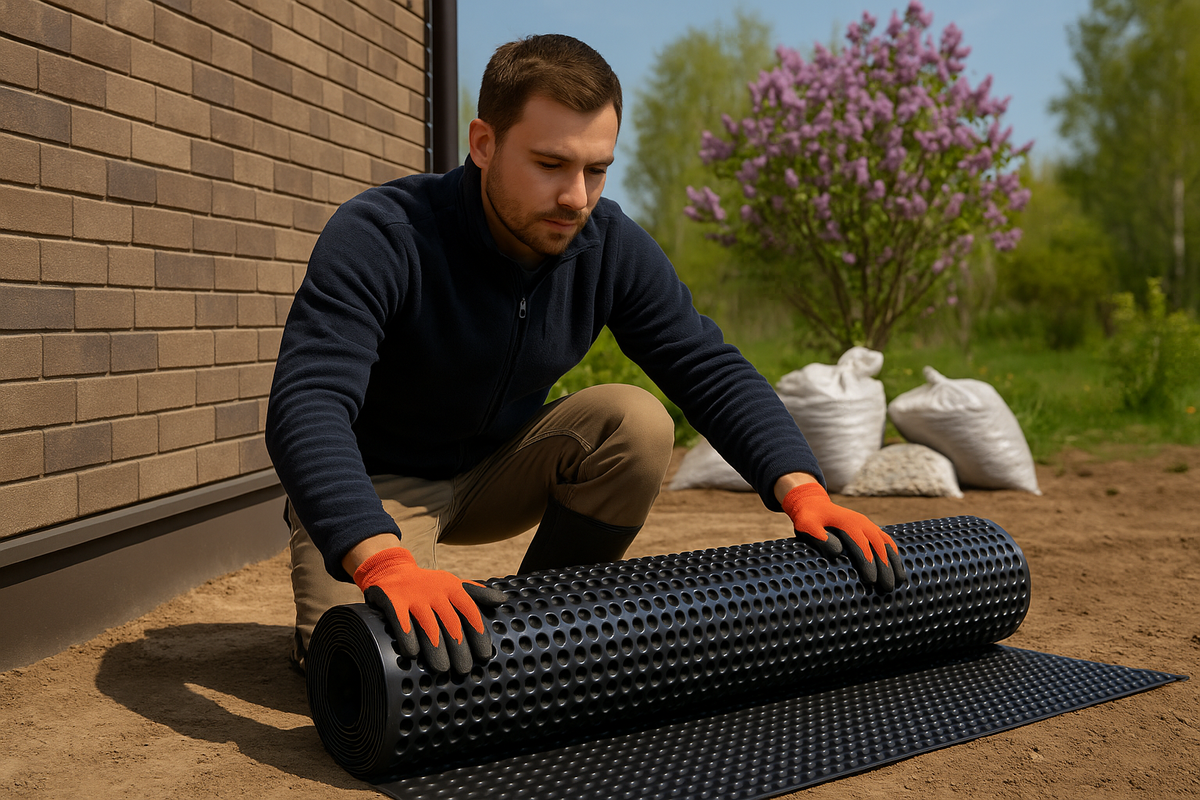 Подготовка к монтажу мягкой отмостки