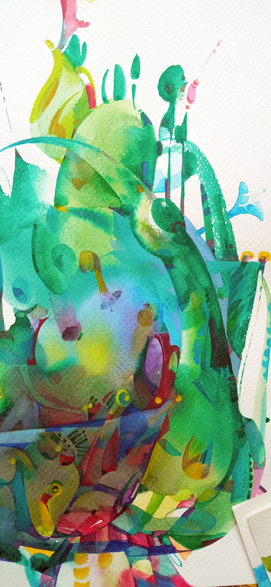 Сергей Галета. Фрагмент этюда Кора-быль "Воздух", формальная композиция.