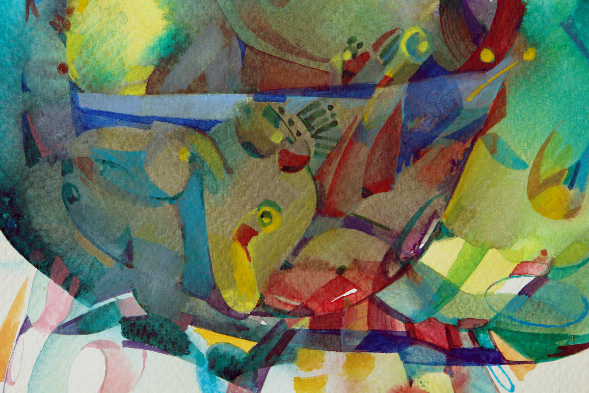 Сергей Галета. Фрагмент этюда Кора-быль "Воздух", формальная композиция.