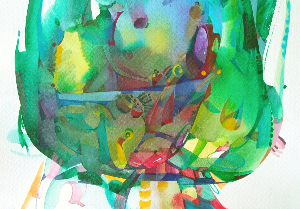 Сергей Галета. Фрагмент этюда Кора-быль "Воздух", формальная композиция.