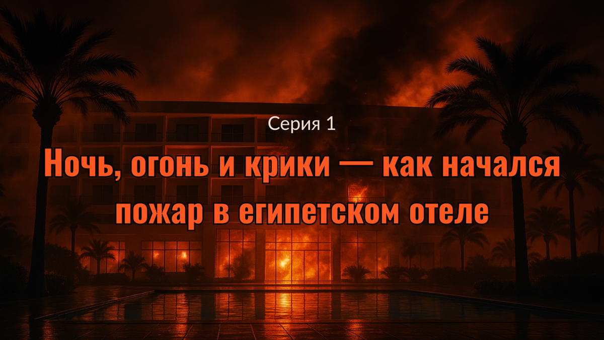 Ночной пожар в египетском отеле