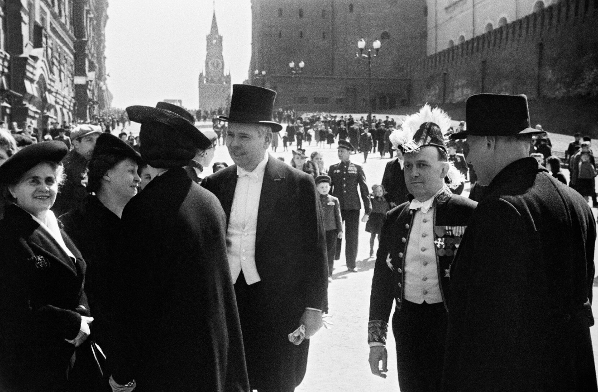 Иностранные гости, прибывшие на Парад Победы. 