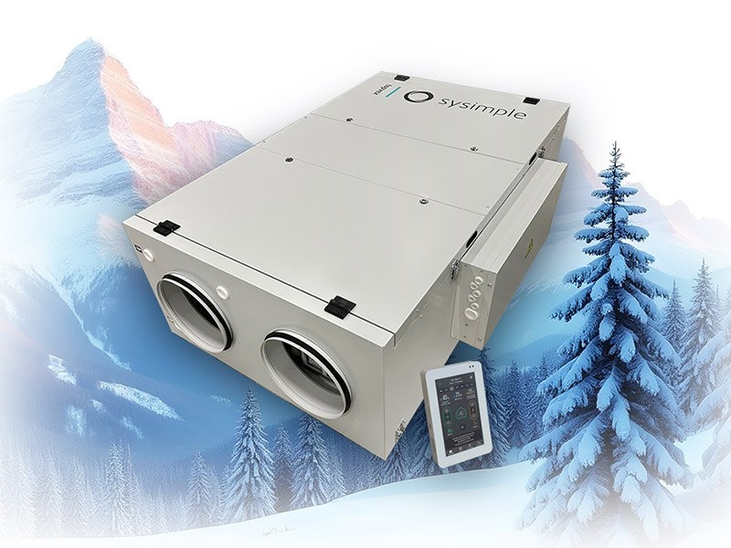 Вентиляционный агрегат Sysimple SAVE VTR подпотолочного исполнения