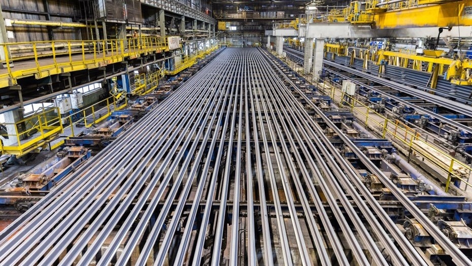    Производство рельсов для первой в России ВСМ Москва — Петербург. Автор фото: t.me/telerzd