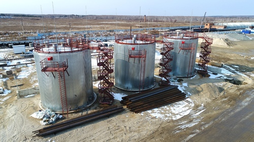 Строительство нефтебазы
