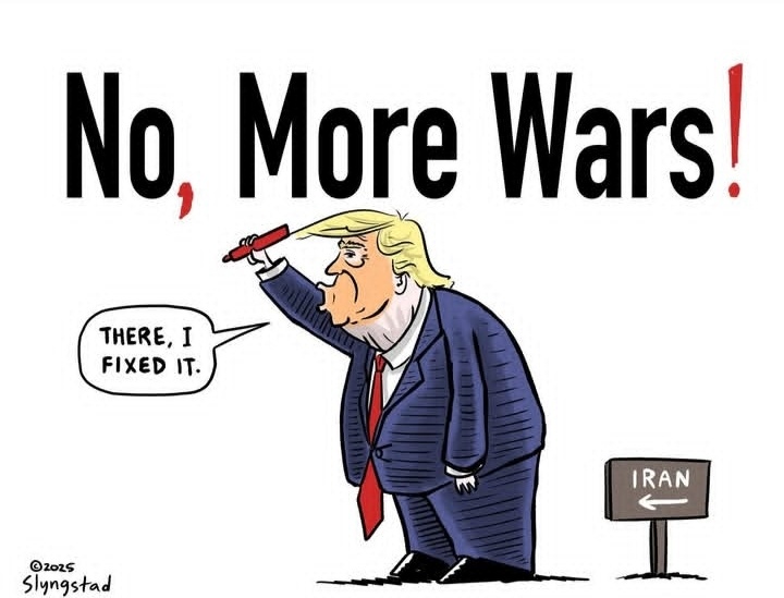 "Бомбить, нельзя помиловать", — вот здесь и поставлю (@slyngstad_cartoons).