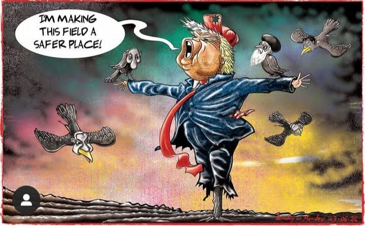 "Я принесу этому полю мир и безопасность" (@bundaycartoons).