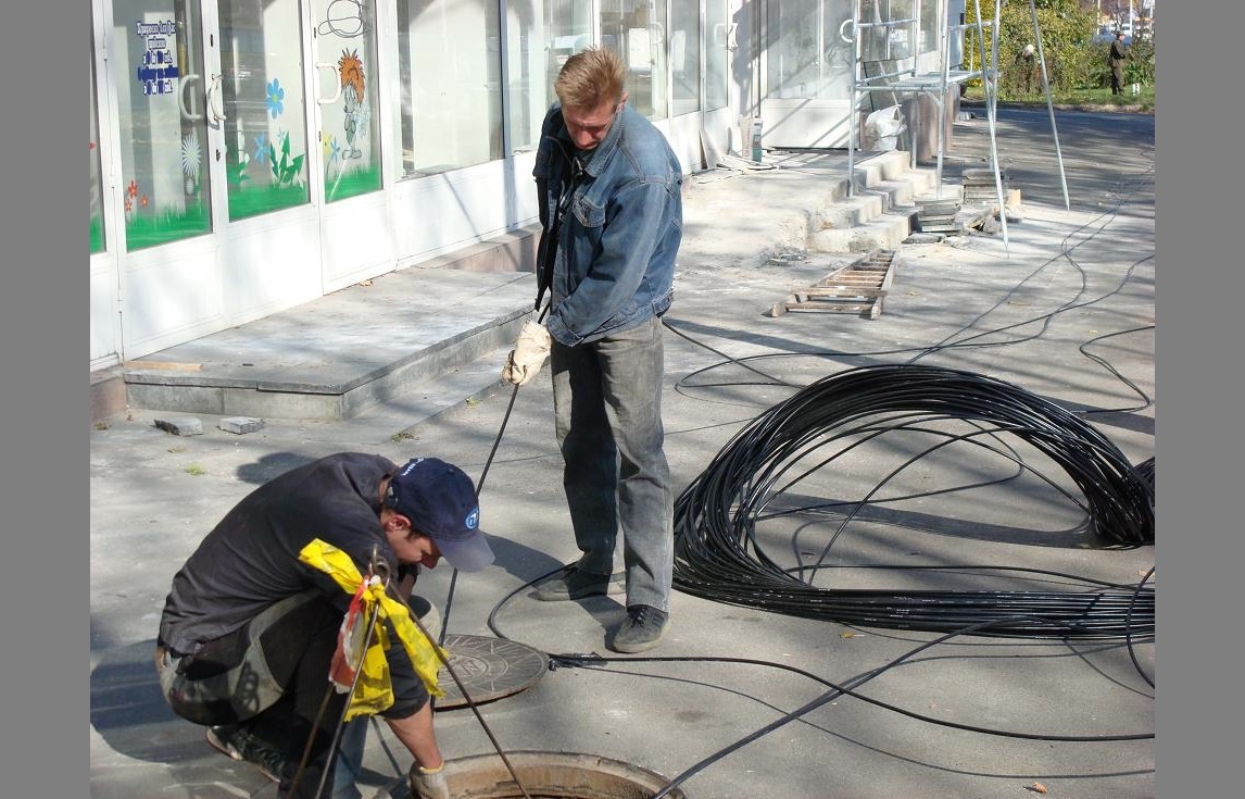 Монтаж оптических кабелей