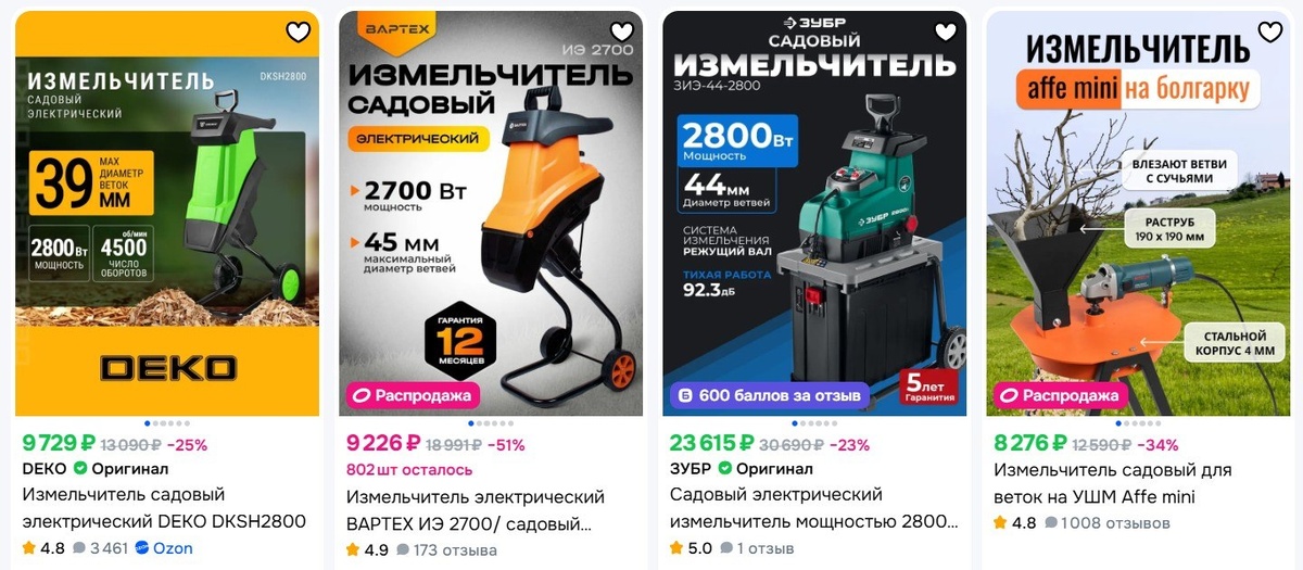  Для утилизации мусора можно использовать изельчитель. Фото: www.ozon.ru
